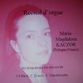 Maria-Magdalena Kaczor en concert à Charbonnières-les-bains 22 Février 09