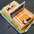 Gâteau terrain de tennis 