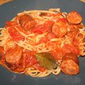 Linguine au rougail saucisses