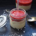 VERRINE De Tapioca A La Pistache et Son Coulis de Fraises