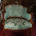 Fauteuil marquise de style Louis XV