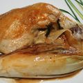 Cuisse de poulet et endive braisées