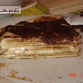 Gâteau de crêpes aux spéculoos.