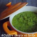 Purée de courgettes et chèvre