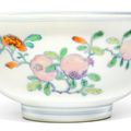 A finely enamelled doucai and famille-rose 'sanduo' bowl, Yongzheng mark and period (1723-1735)