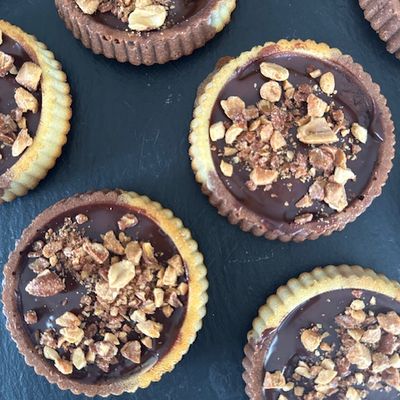Tartelettes marbrées au chocolat