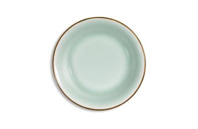 A fine celadon-glazed saucer, Seal mark and period of Qianlong (1736-1795)