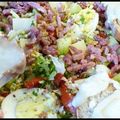 ღ " Miam " Salade composée , et tartines au chèvre