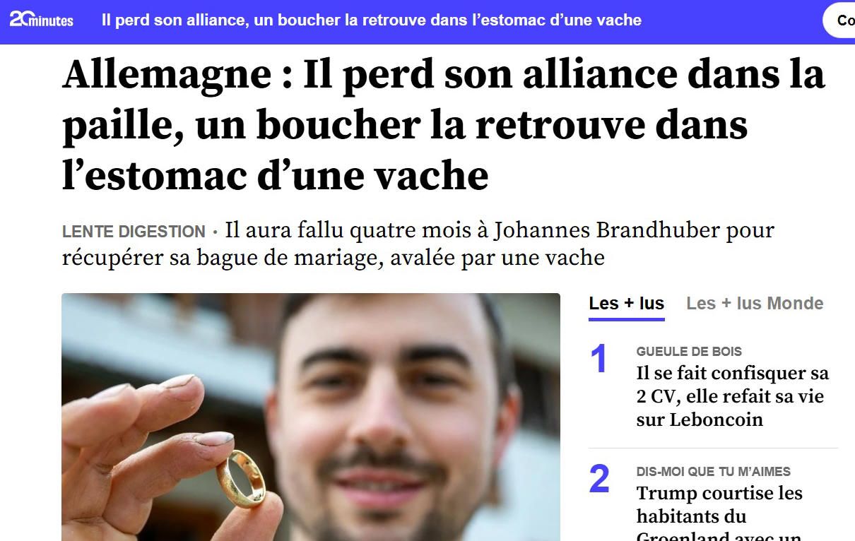 Prenez ma vache