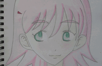 Portrait d'une fille manga (simple)