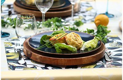 Flan de courgette et poivron à la feta...