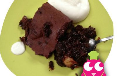 Ma recette du gâteau au chocolat façon brownie, miam pour les gourmands seulement