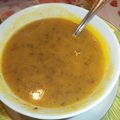 Soupe de légumes au boudin noir