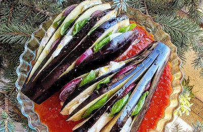 ...Aubergines en éventail... (Cathytutu)