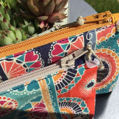 Des petites trousses pour ranger son petit bazar.