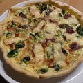 tarte au brocoli et magret fumé