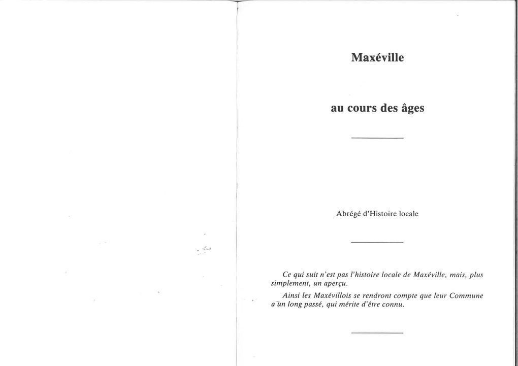 Histoire de Maxéville par André Vautrin 