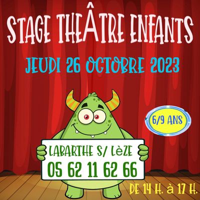 Stage théâtre pour les 6/9 ans 