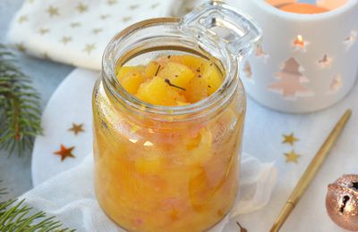Chutney d'ananas au gingembre & piment #vegan #Noël