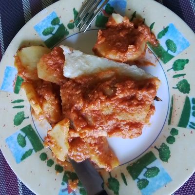 Morue à la tomate et au poivron au thermomix