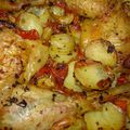 Cuisses de poulet croustillantes aux tomates (Jamie Oliver)