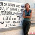 Fabienne Chovet en grève de la faim contre le projet éolien
