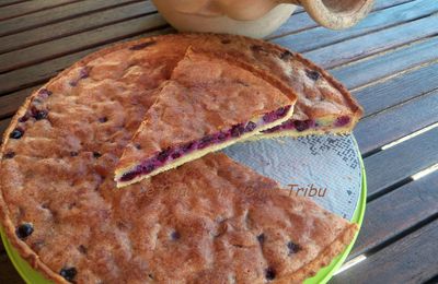 Tarte amandine au cassis