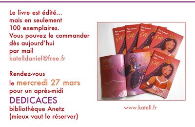 dédicaces et expo des enfants : 27 mars à la bibliothèque d'Anetz