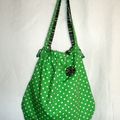 sac "domi" vert à pois