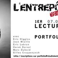 PREMIERE LECTURE DE PORTFOLIOS AU STUDIO L'ENTREPOT !