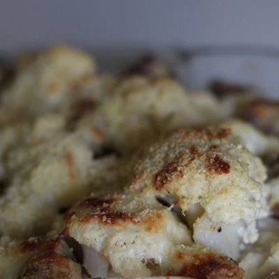 Gratin de chou-fleur et saucisses