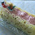 Buche de noël à la fraise