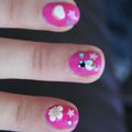 Nail hello kitty rose