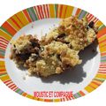 crumble poires pommes chocolat