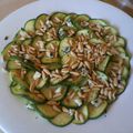 carpaccio de courgette