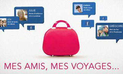 La SNCF, lance sa nouvelle appli: "mes amis, mes voyages", sur Facebook...