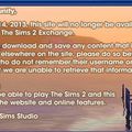 Fermeture du site officiel des Sims 2
