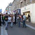 les lycéens dans la rue contre la réforme des retraites à Avranches - mardi 12 octobre 2010