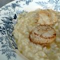 Risotto aux poireaux et coquilles Saint Jacques