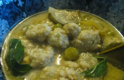 Curry vert de boulettes de poisson, Gaeng Khiao Wane Louk Chine Plaa