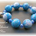 petit bracelet en mokumé bleu