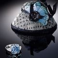 8.01-carat Emerald-cut Fancy Vivid Blue Diamond and Diamond Ring
