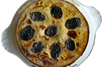 Clafoutis aux Prunes et à l ' Amaretto