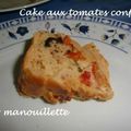 Cake aux tomates confites