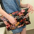 Party Accessories: Painting Flowers Clutch Bag