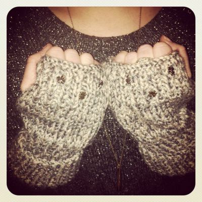 Mitaines longues // Modèle "Lucky Mummy"