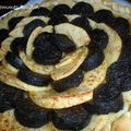 Tarte aux pommes et boudin noir et sa compotée d'oignons, version TMX