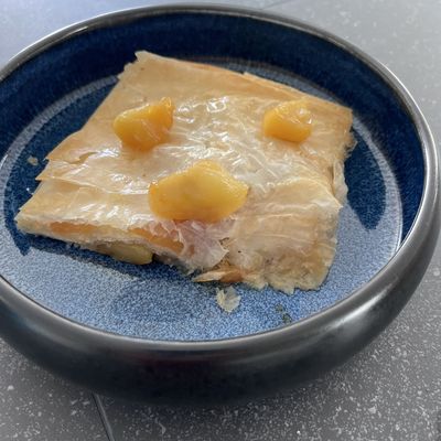 Tourte aux pommes feuilletage feuilles de Filo