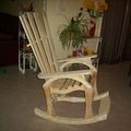 rocking-chair en bois 