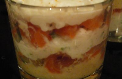Verrine tricolores